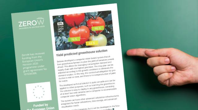 Practice Abstract: Yield predicted greenhouse solution